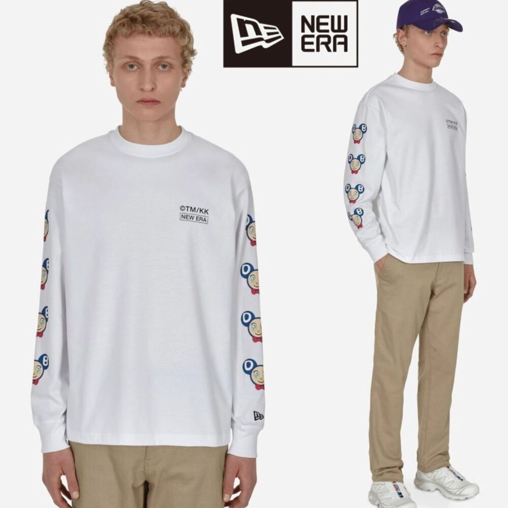 New Era x Takashi Murakami Mr Dob Long Sleeve T-Shirt Men's Large White NWT